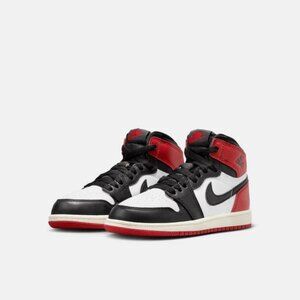 NIke Air Jordan 1 Retro High OG Black Toe Reimagined Kids 3Y